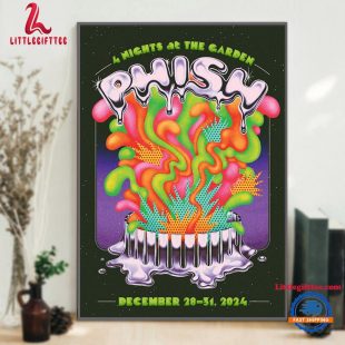 Phish The Band December 28-31 2024 Live At Madison Square Garden, New York City NY Poster Canvas