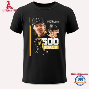 Pittsburgh Penguins Hockey Evgeni Malkin 500 Goals Unisex T Shirt