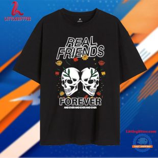 Real Friends Forever And Ever And Ever Tour 2024 Skull Unisex T Shirt