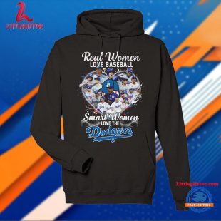 Real Women Love Baseball Smart Women Love The Dodgers T Shirt