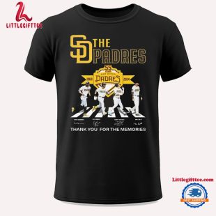 San Diego Padres 55 Years Of The Padres Champions 1969-2024 Thank You Signatures Unisex T Shirt