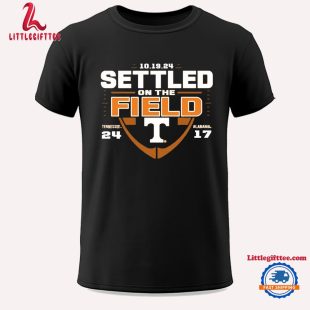 Tennessee Volunteers Wins 24-17 Alabama Crimson Tide 2024 Football Settled On The Field Score Unisex T Shirt