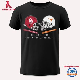 Texas Longhorns vs Oklahoma Sooners Football October 12 2024 Matchup Set Unisex T Shirt