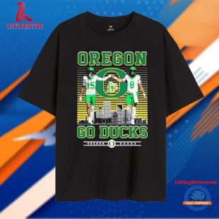 Tez Johnson Dillon Gabriel Oregon Ducks Go Ducks Skyline Unisex T Shirt