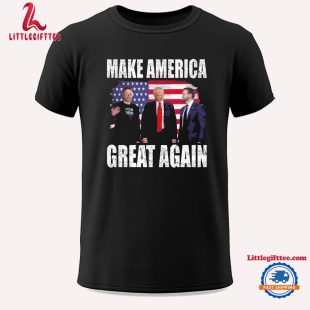 Trump Vance Elon Musk Make America Great Again Patriotic 2024 Unisex T Shirt