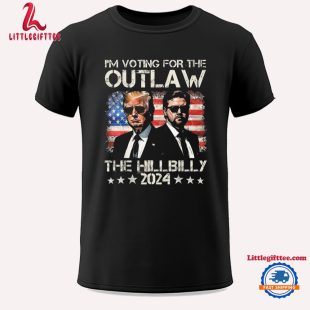 Trump Vintage I’m Voting For The Outlaw And The Hillbilly 2024 Unisex T Shirt