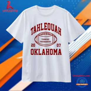 Turnpike Tahlequah Oklahoma 2007 Turnpike Troubadours x Oxford Pennant Football Unisex T Shirt