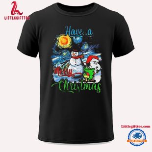 Van Gogh Have A Merry Christmas 2024 Happy Holidays Unisex T Shirt