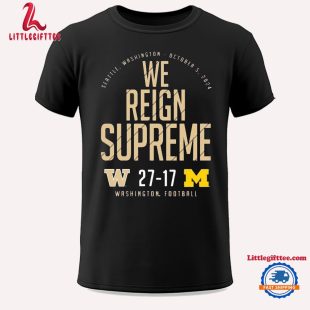 Washington Huskies vs Michigan Wolverines 2024 Score Unisex T Shirt