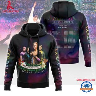 Coldplay Moon Music World Tour North America 2025 Graphics Signature Hoodie