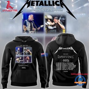 Metallica M72 World Tour Special Guests Evanescence Suicidal Tendencies Australia 2025 Zip Hoodie