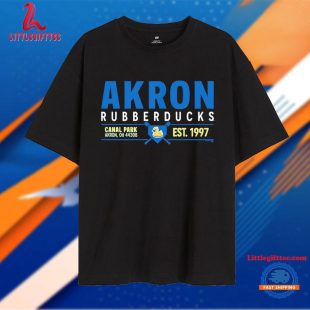 Akron Rubberducks Canal Park Est 1997 T Shirt