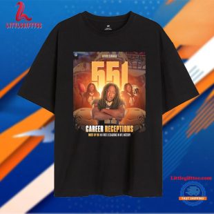 Alvin Kamara Career Receptions Most by Rb in First 8 Seasons Unisex T Shirt