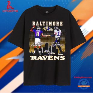 Baltimore Ravens City Jackson and Derrick Henry Signature Unisex T Shirt