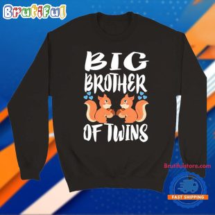 Big Brother Of Twins Squirrels T Shirt