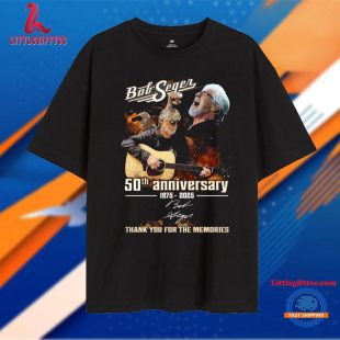 Bob Seger 50th Anniversary 1975-2025 Thank You For The Memories T Shirt