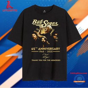 Bob Seger 65th Anniversary 1960-2025 Thank You For The Memories T Shirt