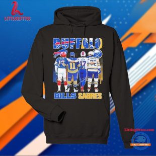 Buffalo Bills Josh Allen Jim Kelly Buffalo Sabres Gilbert Perreault Tage Thompson T Shirt