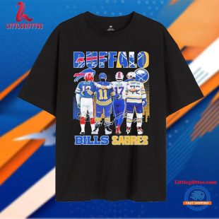 Buffalo Bills Josh Allen Jim Kelly Buffalo Sabres Gilbert Perreault Tage Thompson T Shirt