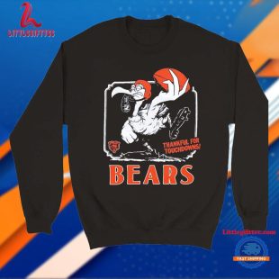 Chicago Bears Thankful for Touchdowns Thanksgiving Unisex T Shirt