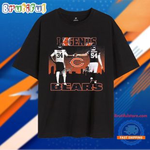 Chicago Bears The Legends Walter Payton Brian Urlacher T Shirt