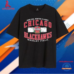 Chicago Blackhawks 2025 NHL Winter Classic Wrigley Field Logo Unisex T Shirt