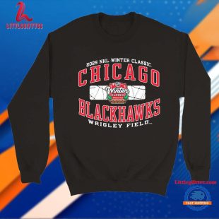 Chicago Blackhawks 2025 NHL Winter Classic Wrigley Field Logo Unisex T Shirt