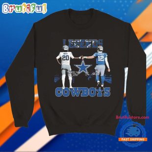 Dallas Cowboys The Legends Tyler Smith Roger Staubach T Shirt