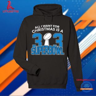 Detroit Lions All I Want For Christmas Is A 323 Superbowl Unisex T Shirt