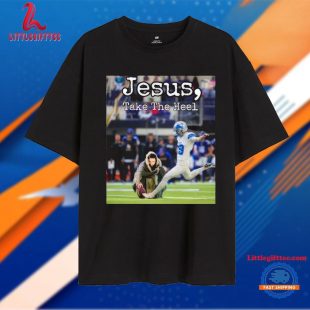 Detroit Lions Jake Bates Jesus Take The Heel Unisex T Shirt