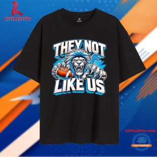 Detroit Lions They Not Like Us Mascot Unisex T Shirt