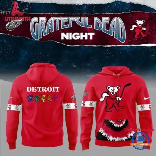 Detroit Red Wings Grateful Dead Night Limited Edition Hoodie