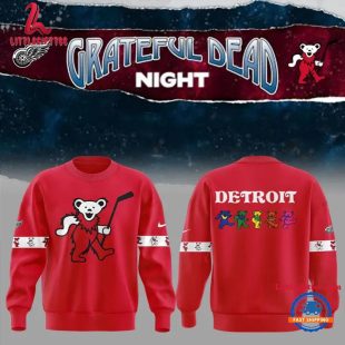 Detroit Red Wings Grateful Dead Night Limited Edition Sweatshirt