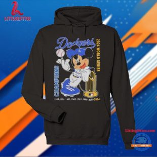 Dodgers MLB x Mickey Mouse 2024 World Series Champions Unisex T Shirt