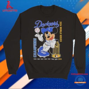 Dodgers MLB x Mickey Mouse 2024 World Series Champions Unisex T Shirt