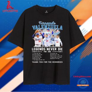 Fernando Valenzuela Fernandomania Legends Never Die 1960-2024 Thank You For The Memories Unisex T Shirt