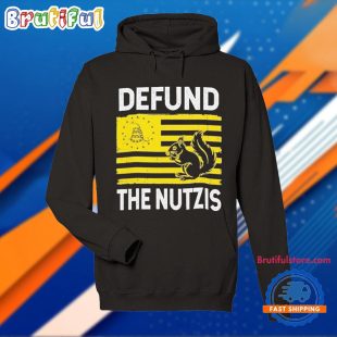 Funny Defund The Nutzis Squirrel Flag USA T Shirt