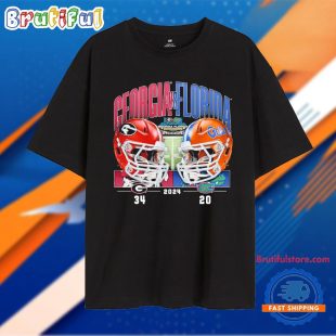 Georgia Bulldogs Victory 34 20 Florida Gators Football 2024 Rivalry Score T Shirt