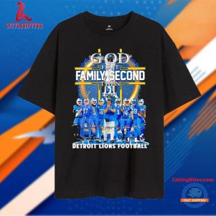 God First Family Second Then Detroit Lions Football St Brown Headstand Unisex T Shirt