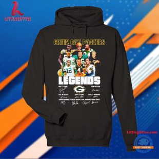 Green Bay Packers Legends Players Signatures T Shirt