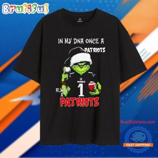 Grinch in My Dna Once a Patriots Always a Patriots Christmas T Shirt