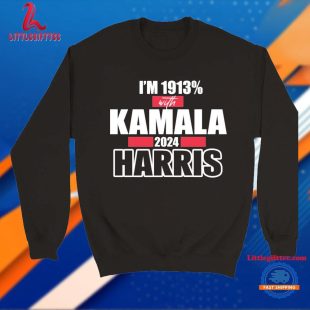 Jasmine Crockett I’m 1913% With Kamala Harris 2024 T Shirt