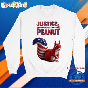 Justice for Peanut Squirrel Lover New York Squirrel Animal Lovers Gift T Shirt