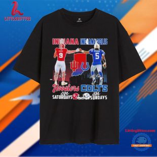 Kurtis Rourke Indiana Hoosiers On Saturdays X Anthony Richardson Indianapolis Colts On Sundays T Shirt