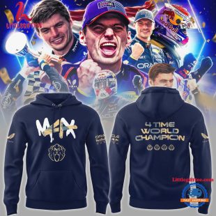 Max Verstappen Oracle Red Bull Racing F1 4 Time Champion Hoodie