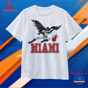 Miami Heat Batman Fly Unisex T Shirt