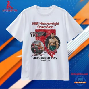 Mike Tyson 1986 Heavyweight Champion 2nd Round Tko Judgment Day November 22 1966 Unisex T Shirt