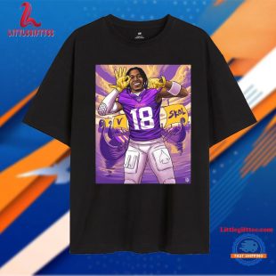 Minnesota Vikings Justin Jefferson Skol Player in His First 5 Seasons in NFL History Unisex T Shirt