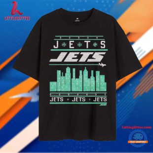 New York Jets Snow Tree Christmas T Shirt