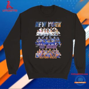 New York Yankees x New York Giants x New York Knicks Team 2024 T Shirt